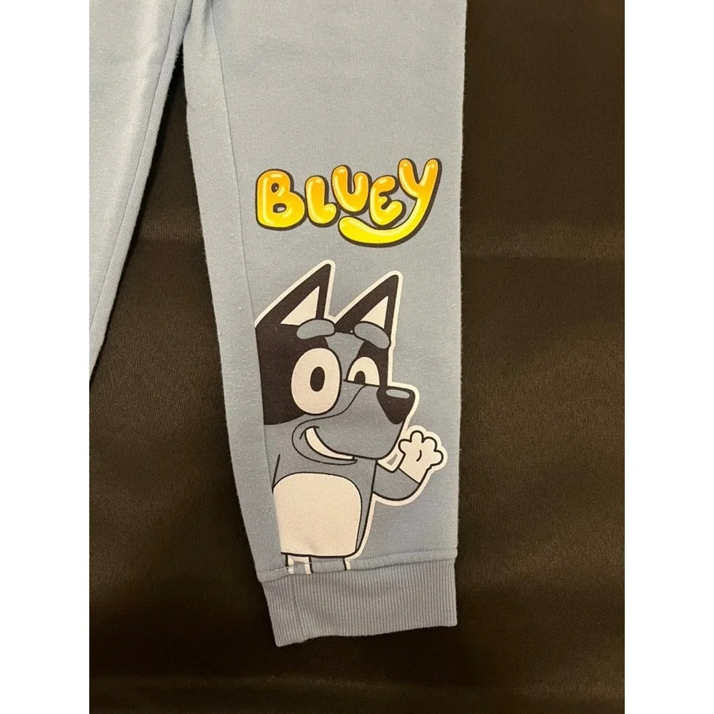 Bluey Kids Fleece Hoodie and Sweatpants Set Light Blue Size 6/7 2-Piece Outfit
